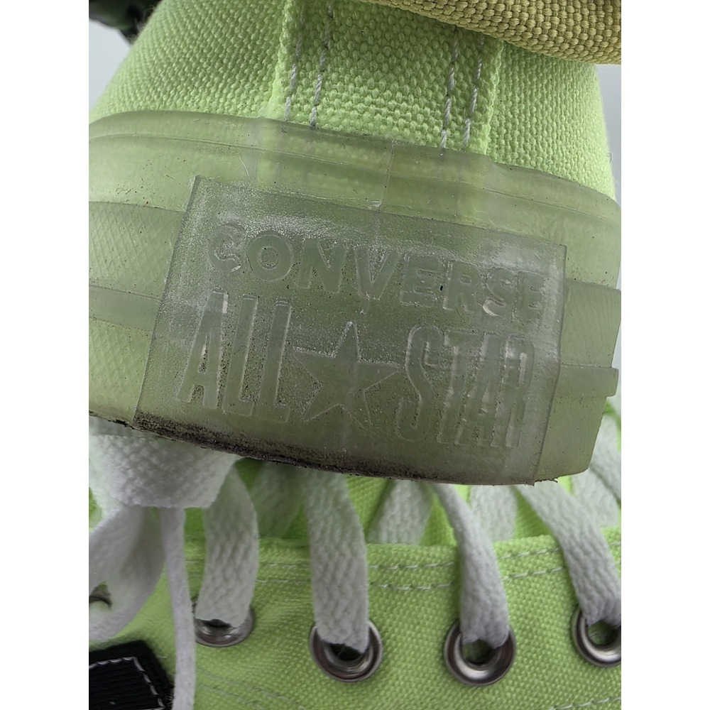 Converse Chuck Taylor All Star Buckle Up High Top Neon Jelly Green M7.5 W9.5 - Picture 9 of 12